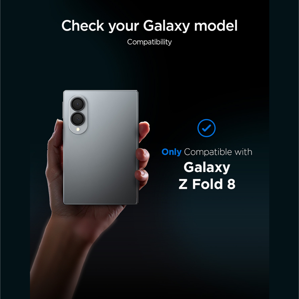 SPIGEN Camera Lens Protector Samsung Galaxy Z Fold 8 Ultra 7 GlastR EZ Fit Optik Pro HD Black Anti Gores Scratch Kamera - Gambar 3
