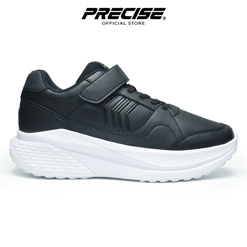Precise Ivander VC W Sepatu Sneakers Sekolah Kets Hitam - Black/White