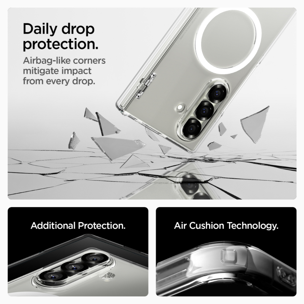 SPIGEN Case for Samsung Galaxy Z Fold 8 Ultra 7 Spigen Ultra Hybrid Pro Magfit Casing Clear Anti Shock - Gambar 2
