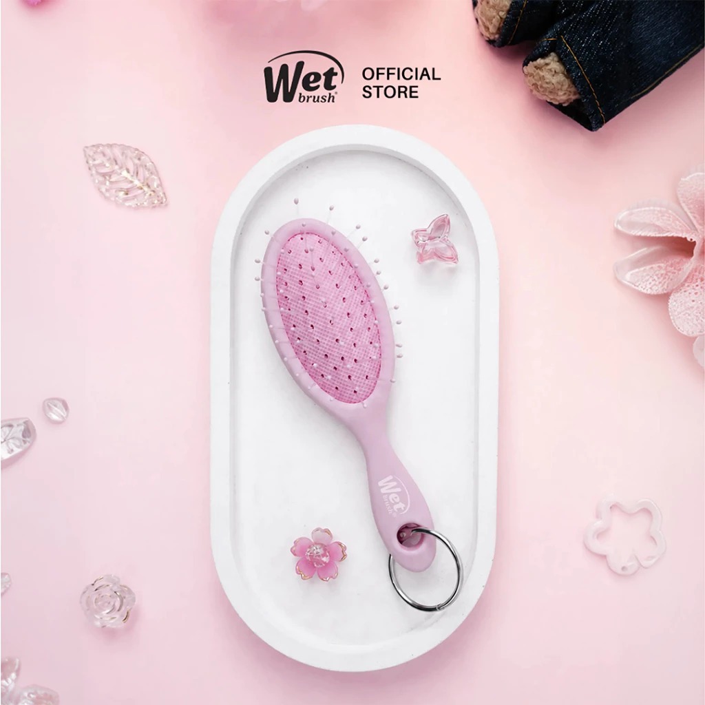 Wet Brush Keychain Brush Charm Sisir Gantungan Tas - Gambar 3