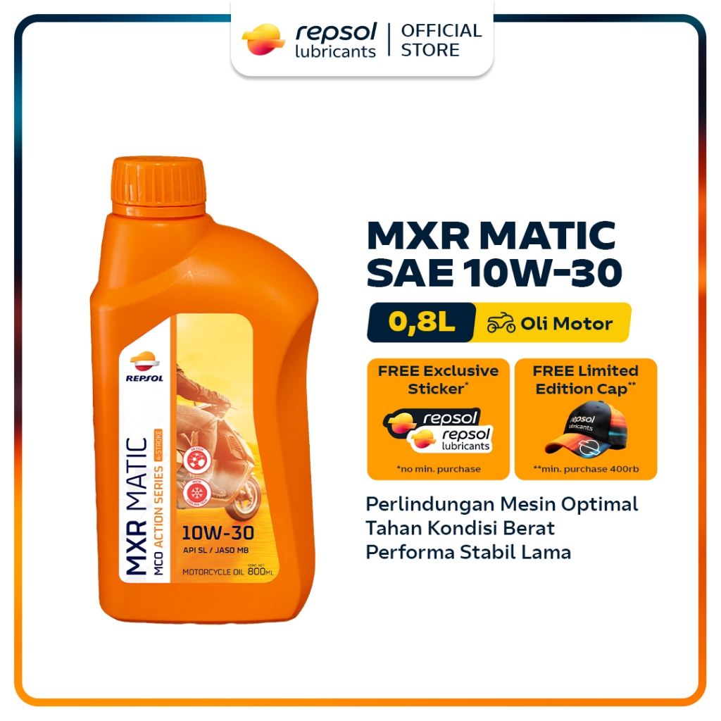 OLI MOTOR REPSOL MXR MATIC SAE 10W-30 - Gambar 4