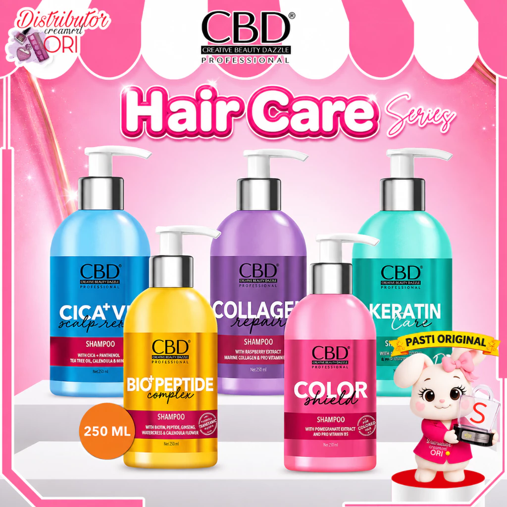 CBD Shampoo All Series Hair Care 250ML Perwatan Rambut / Distributor Cream Ori
