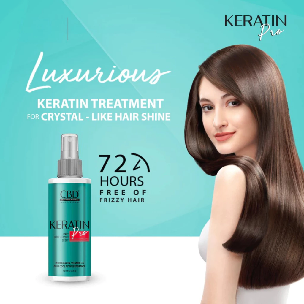 CBD Hair Vitamin All Series Color Keratin Pro Daily Hair Vitamin Spray 100ML / Distributor Cream Ori - Gambar 3