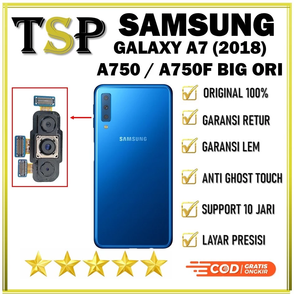 CAMERA BELAKANG / BACK KAMERA SAMSUNG GALAXY A7 (2018) A750 / A750F BIG ORI ORIGINAL