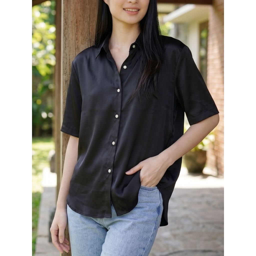 LEENBENKA Kemeja Wanita Vivi Shirt #9B69 - Gambar 2