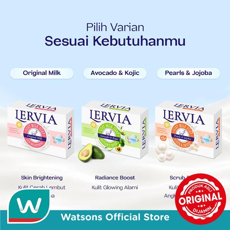 Lervia Sabun Susu Milk 90 g - Gambar 4