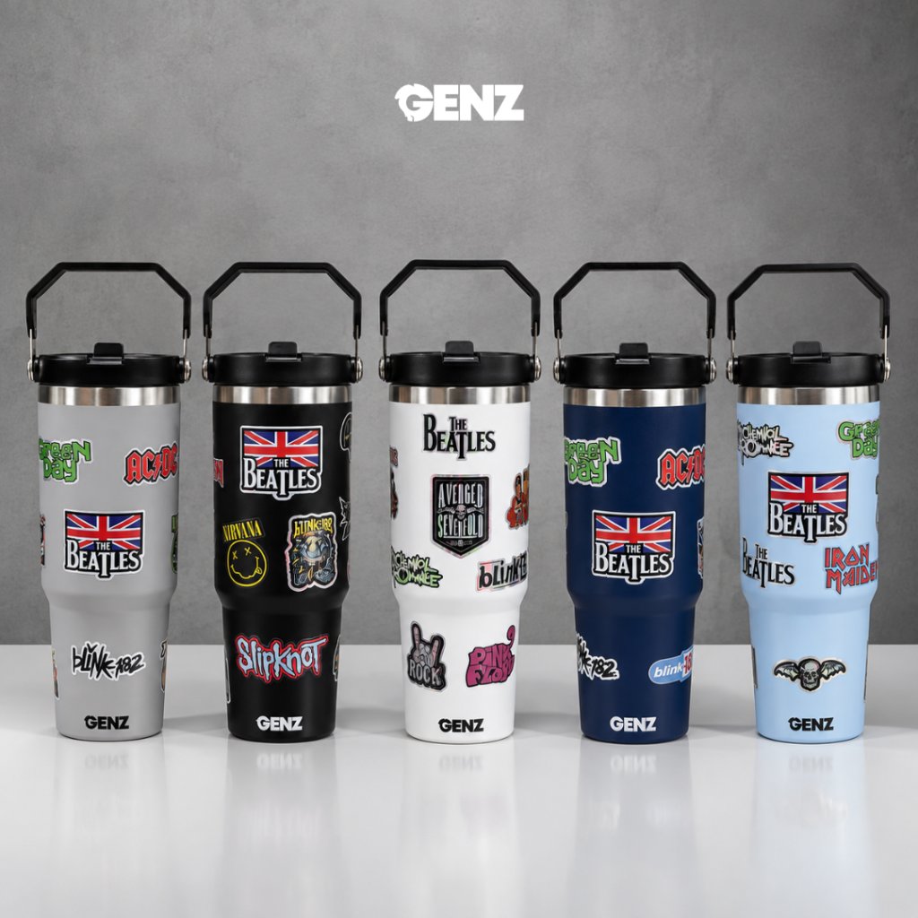 [COD] Tumbler Gangsta Handle Stainless Steel 900ML Vacuum Insulated 30 Oz Band Premium Quality
