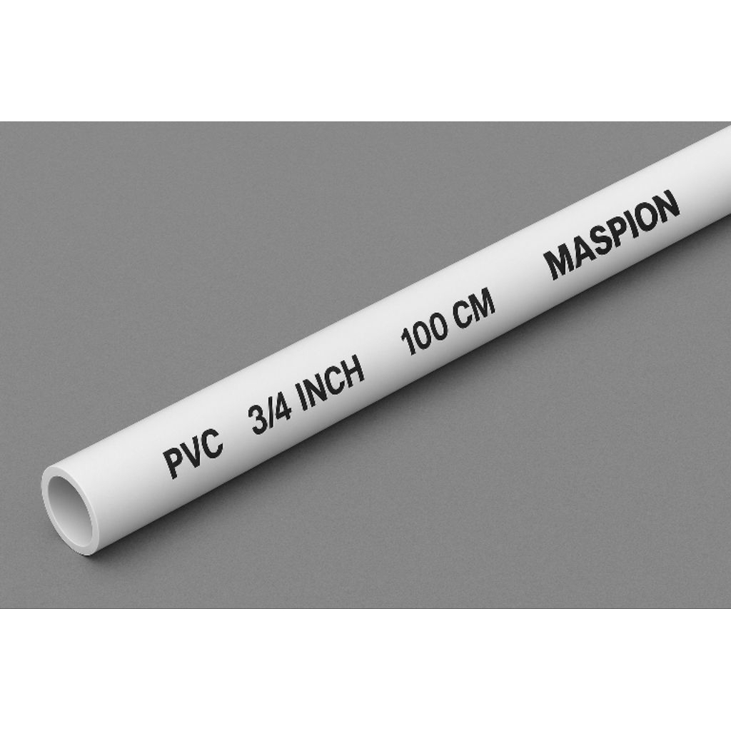 Maspion PVC Pipe 3/s 4 Inch AW Length 100 cm – Thick & Strong White ...
