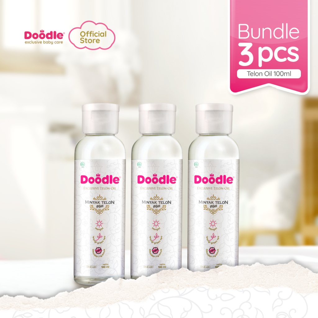 Doodle Bundle 3pcs Minyak Telon ukuran 100ml