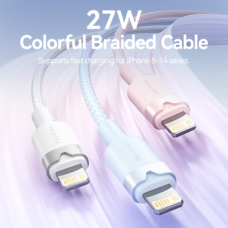 Vention Bundling Charger 30W ICE Series + Kabel Type C to Lightning 3A Fast Charging iPhone - Gambar 3