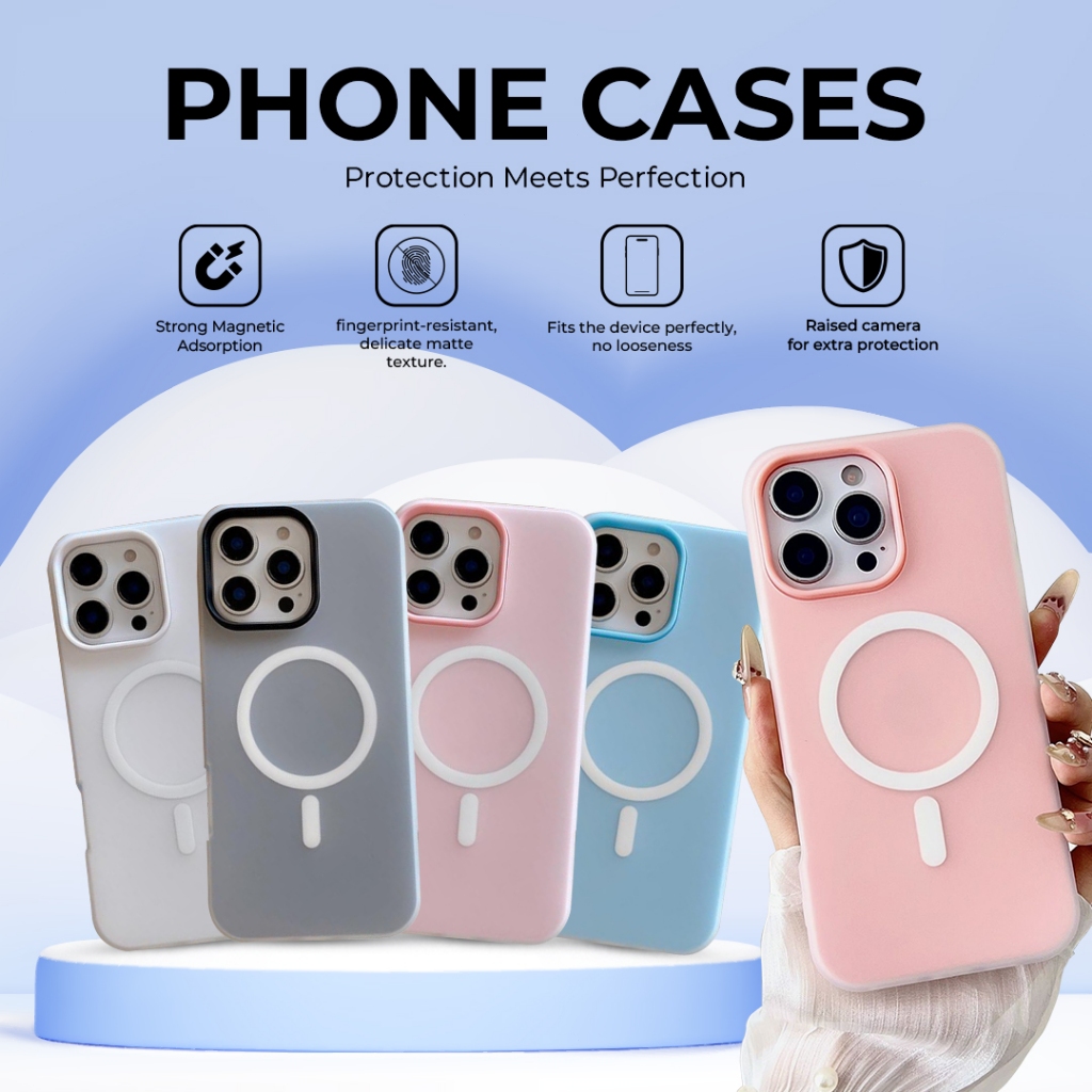 Matei COD Casing HP Magsafe Pelindung Frosted Magnetic Shockproof untuk for iPhone 11/12/13/14/15/16/17/Pro/ProMax/Plus