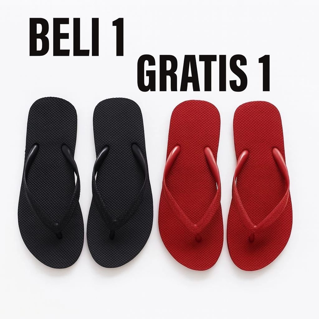 Sandal Jepit Jelly Wanita Polos Terlaris - Gambar 4