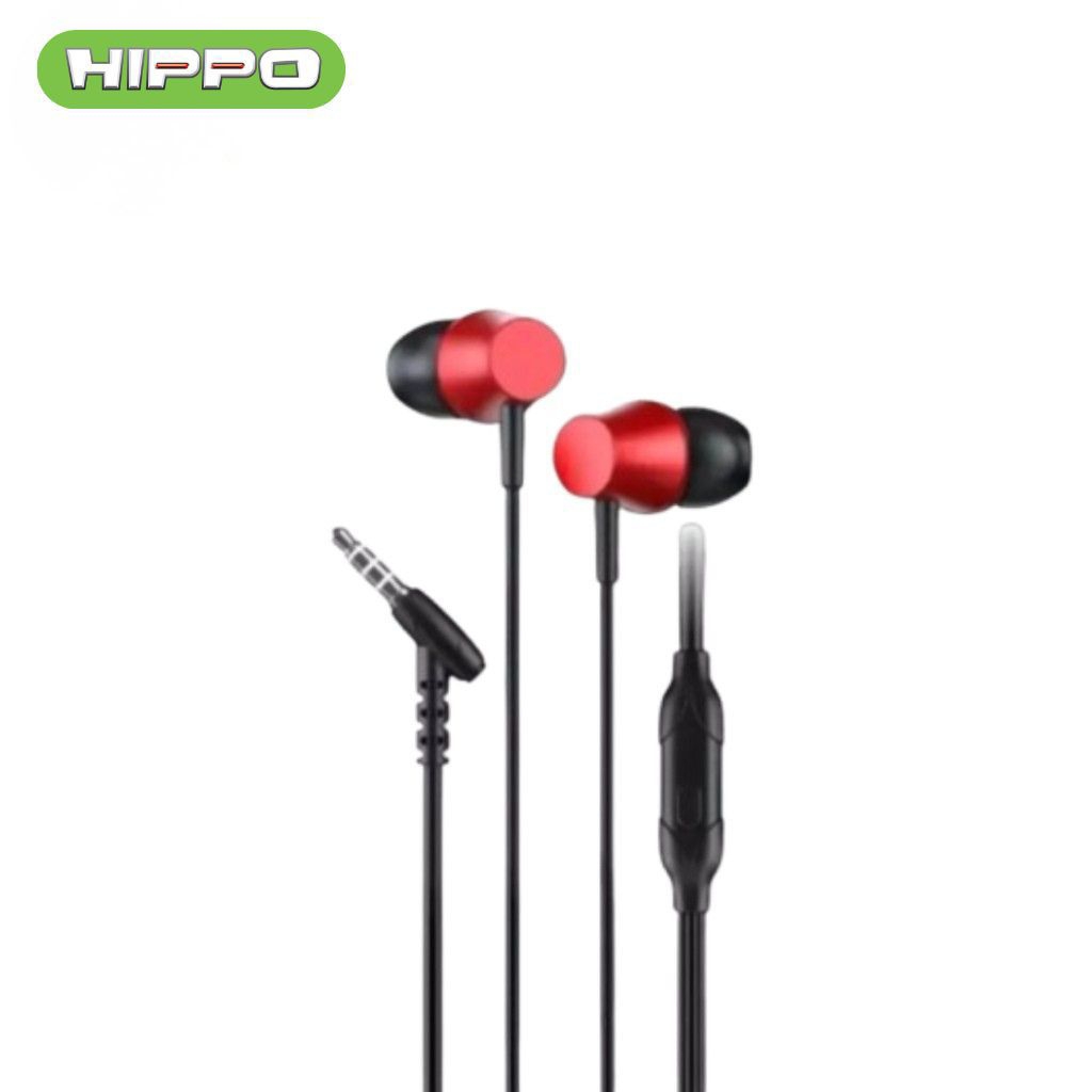 Hippo REMI Wired Earphone Headset Handsfree Super Bass Stereo