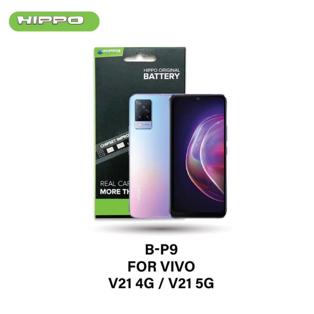 Hippo Baterai VIVO B-P9 VIVO V21 4G / V21 5G 4000mAh Battery Batere Batrai Batre Original Cell Garansi Resmi