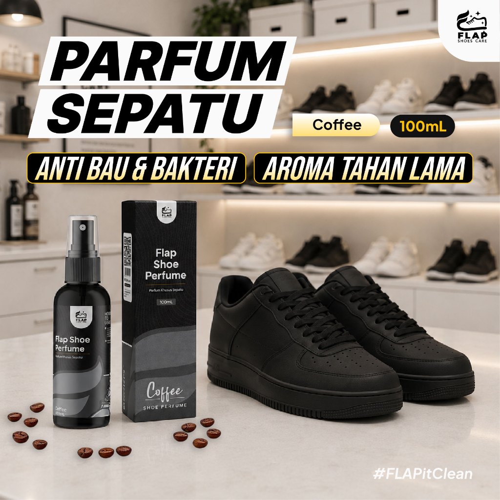 Flap Shoes Care - Parfum Pewangi Pengharum Penghilang Sepatu Anti Bau & Bakteri Helm Shoe Spray - CF