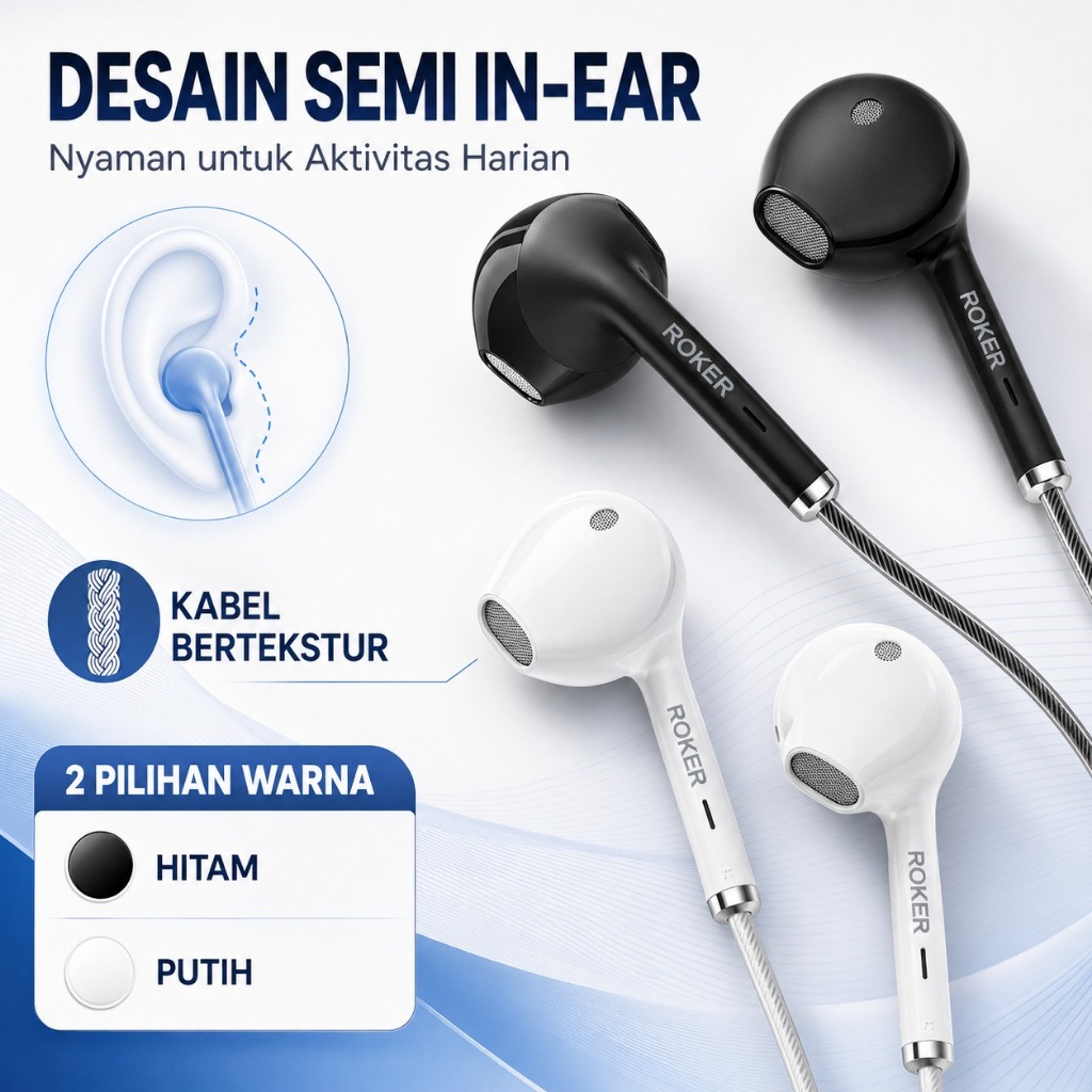 Handsfree/Earphone Roker Savage - Gambar 2