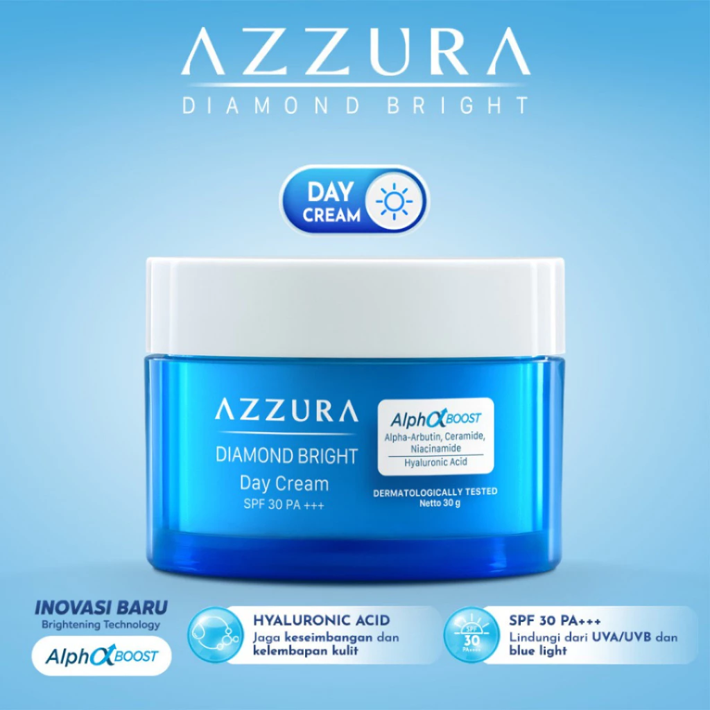 AZZURA Diamond Bright Night Cream -Day Cream Series 30Gr - Gambar 3