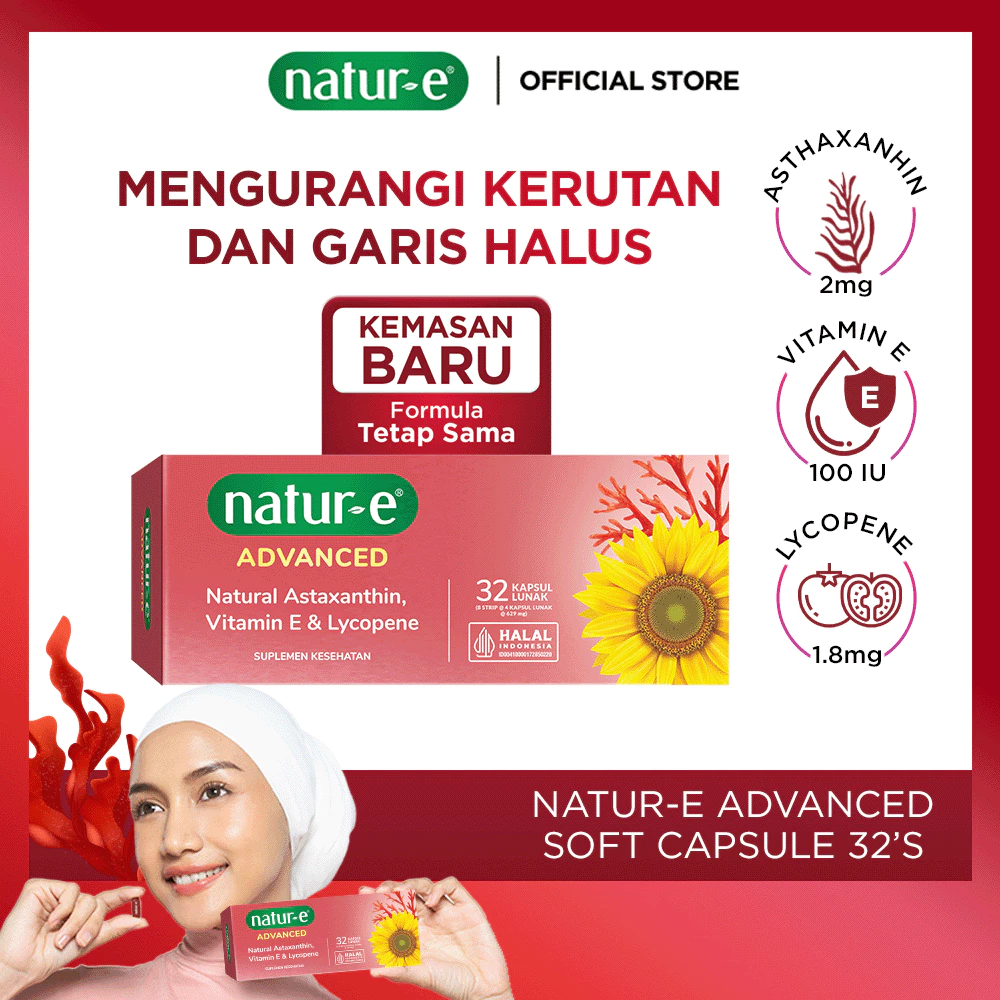 Natur-E Advanced 32s Soft Capsule suplemen / vitamin / vitamin E