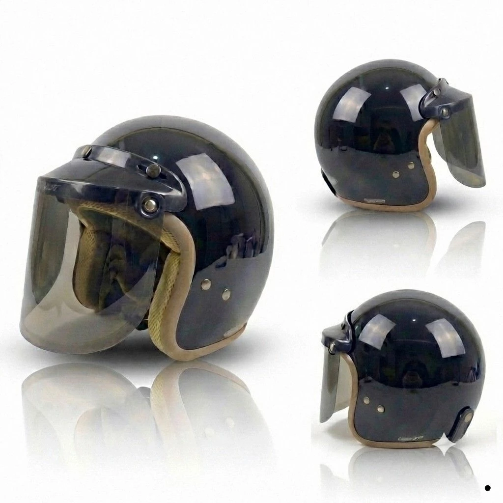 Helm Bogo Retro Half Face BIVI PREMIO LIST COKLAT Desain Nyaman Dan Aman SNI Pria Remaja Dewasa Wanita