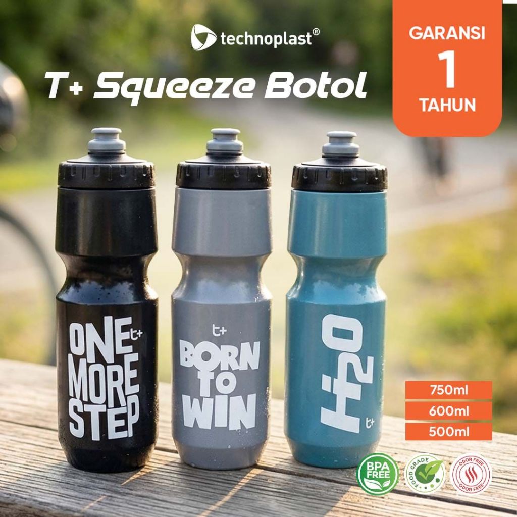 Technoplast T+ Squeeze Botol 500ml-750ml BPA Free - Gambar 2