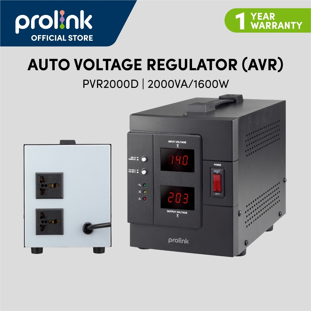 Prolink Stabilizer 2000VA Automatic Voltage Regulator l AVR l Relay Controlled l Stavolt - Gambar 2