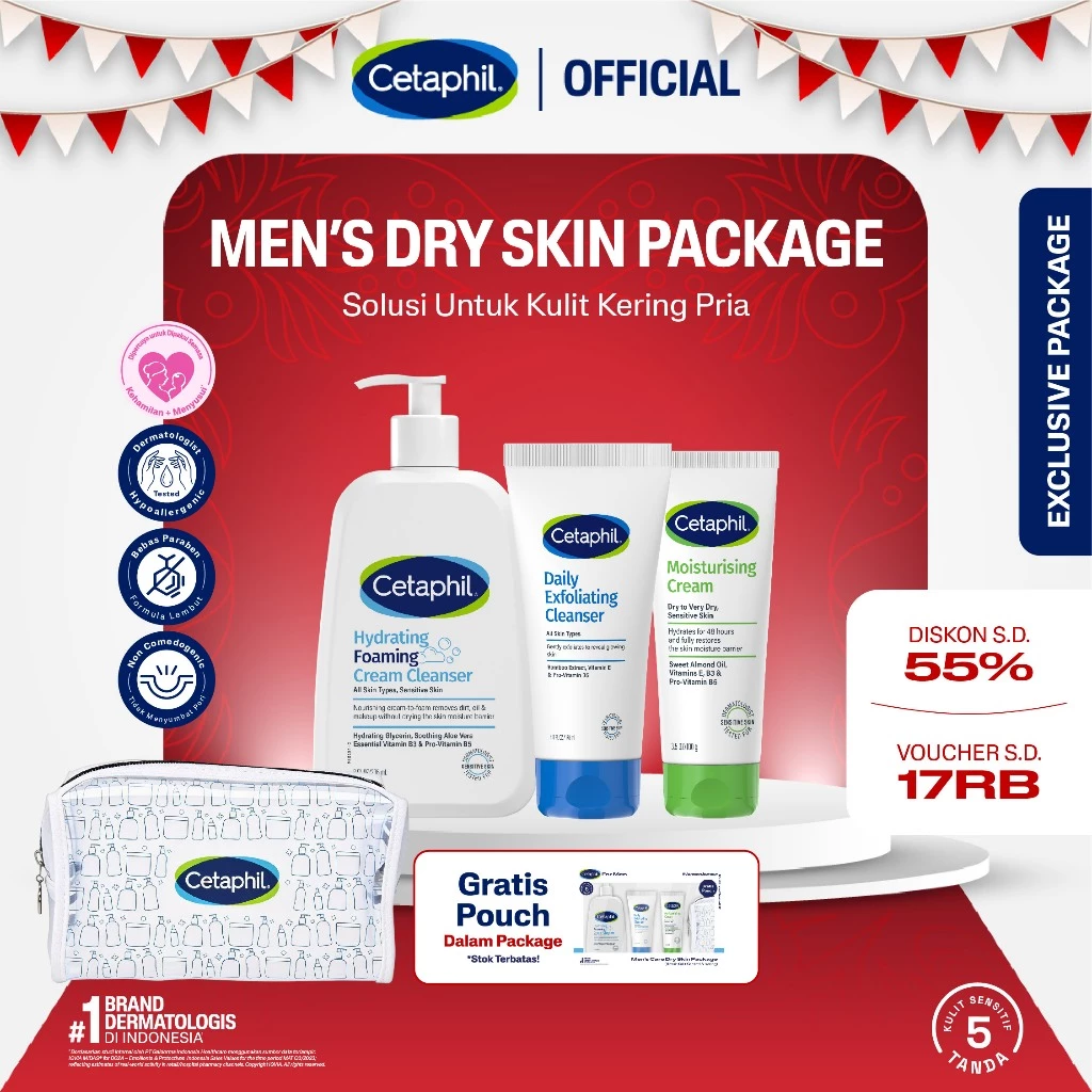 Cetaphil Men's Care for Dry Skin Package - Gambar 2
