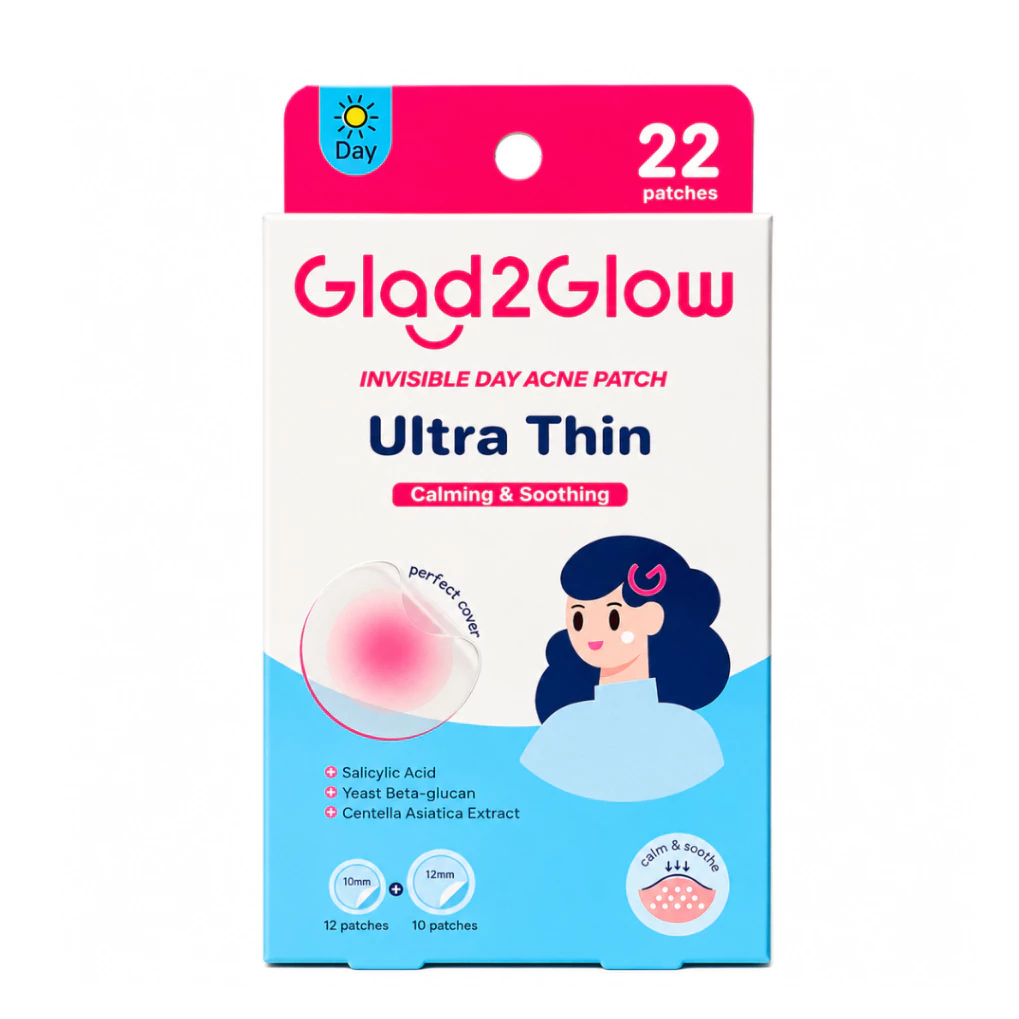 GLAD2GLOW Acne Patch Invisble Day Ultra Thin Calming & Soothing / Distributor Cream Ori - Gambar 3