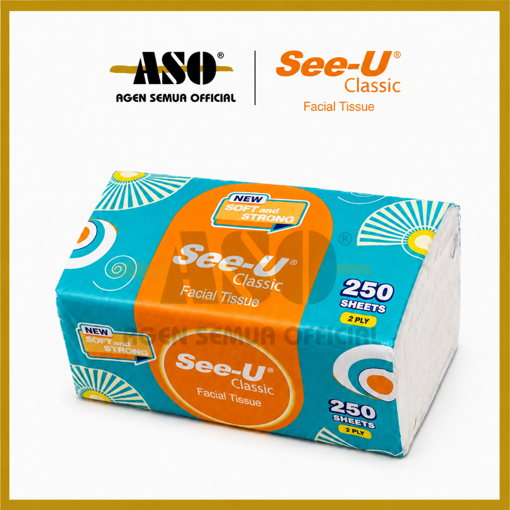TISU tissue NEW SEE U 250 sheet FACIAL tissue PROMO !!!