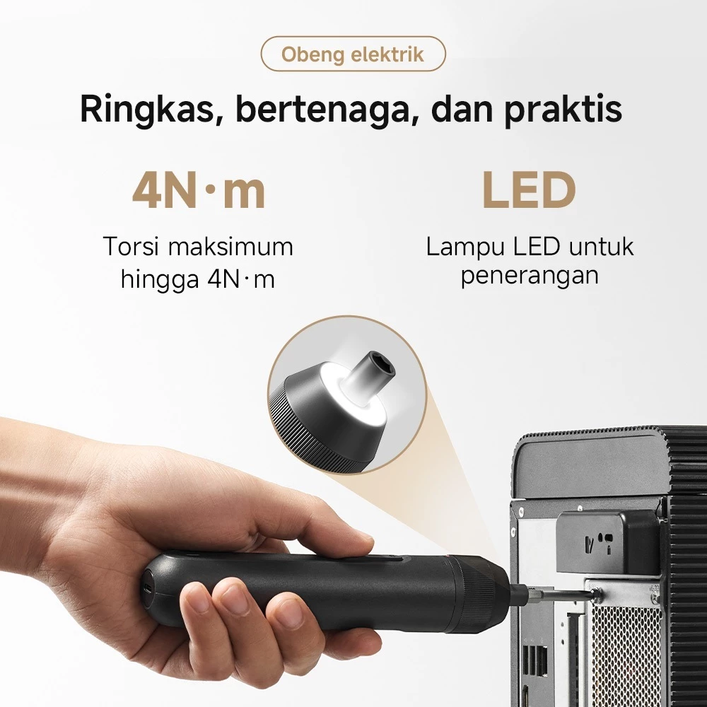 Xiaomi MIJIA Tool Kit / Kit Set Lengkap Rumah & DIY / Peralatan Elektrik & Manual Serbaguna / Presisi & Andal / Mudah Disimpan / Obeng Set Multifungsi [Xiaomi Official Store] - Gambar 2