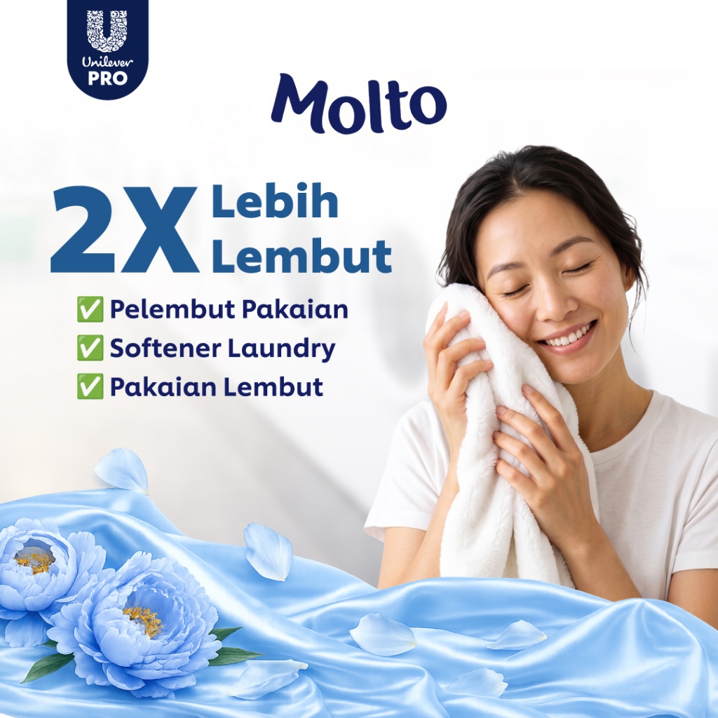 Molto Superpro Softener Pelembut dan Pewangi Pakaian Jerigen 4500ML x2 - Gambar 2