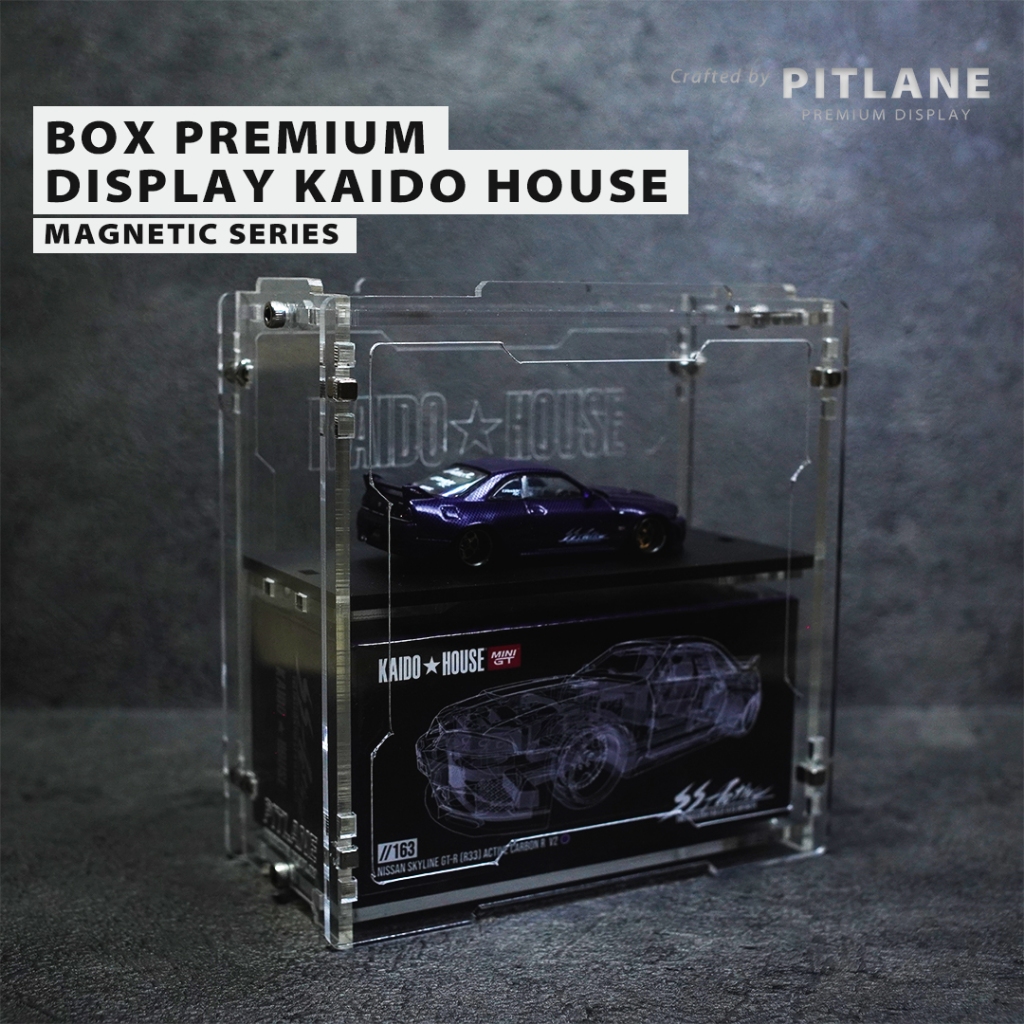 PITLANE Box Premium Display Diecast Acrylic Kaido House Magnetic Series ...