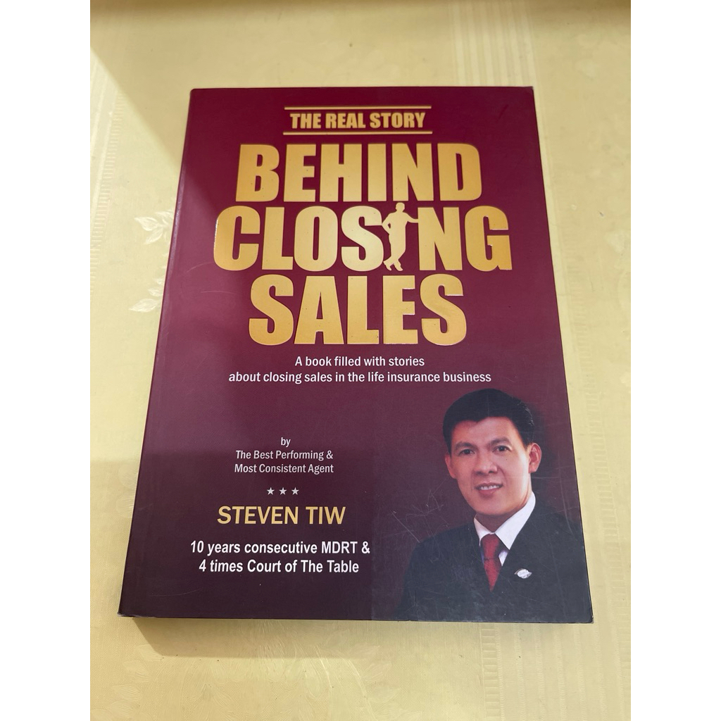 THE REAL STORY BOOK BEHIND CLOSING SALES BY STEVEN TIW | Shopee Singapore