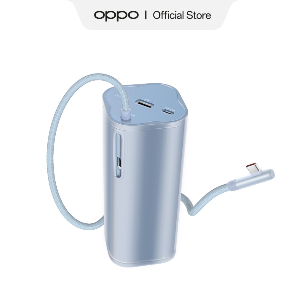 OPPO SUPERVOOC 150W Power Bank PBSV07 Light Blue [Up To 150W Output, 20.000mAh Huge Capacity Power, Compatible with Laptops, Tablets, and Earbuds] - Gambar 4