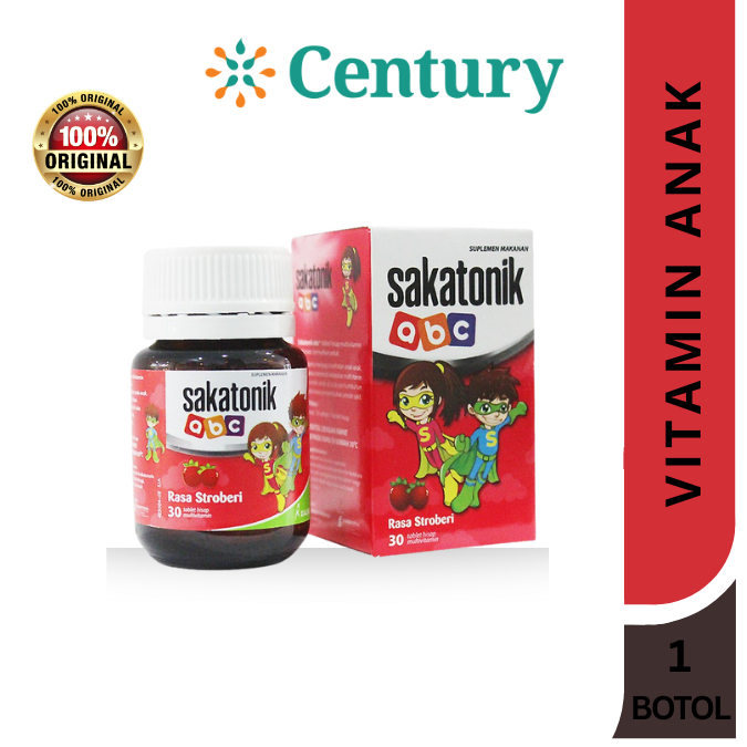 Sakatonik ABC isi 30 Strawberry / Vitamin / Daya Tahan Tubuh / Vitamin C / Vitamin Anak