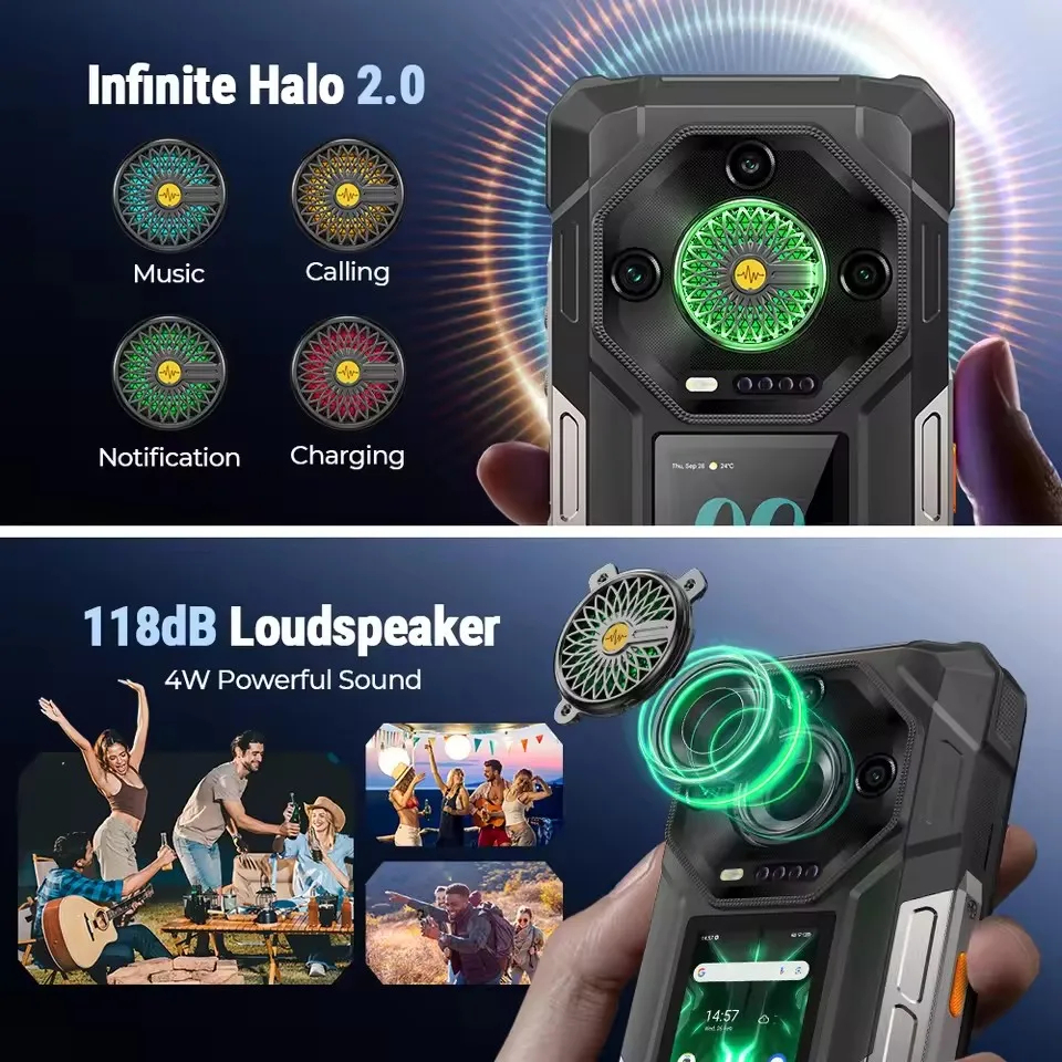 Ulefone Armor 33 Pro 5G 6.95''LCD IPS 120HZ Dimensity 7300X 16GB 512GB 25500mAh 66W - Gambar 4