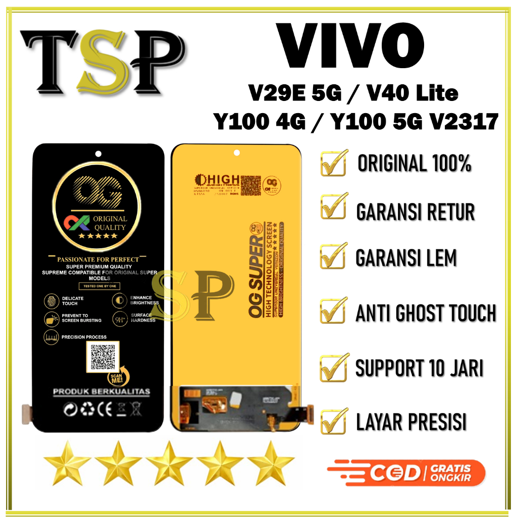 LCD TOUCHSCREEN VIVO V29E 5G / V40 Lite / Y100 4G / Y100 5G V2317 ORIGINAL