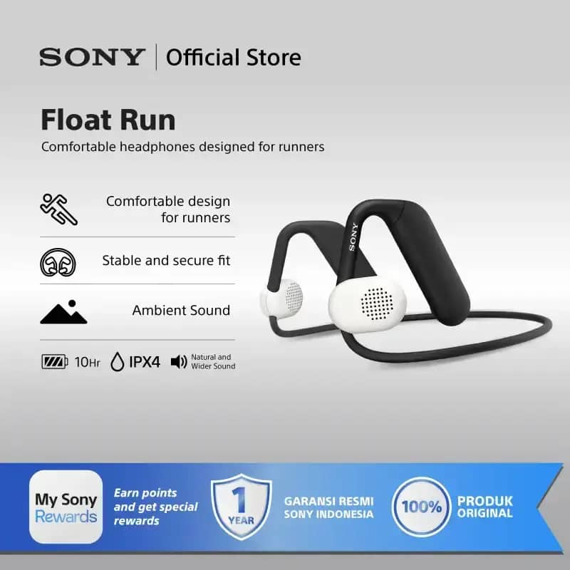 Sony WI-OE610 Float Run Off-ear Wireless Headphone For Android & IOS - Black SONY Original Headset