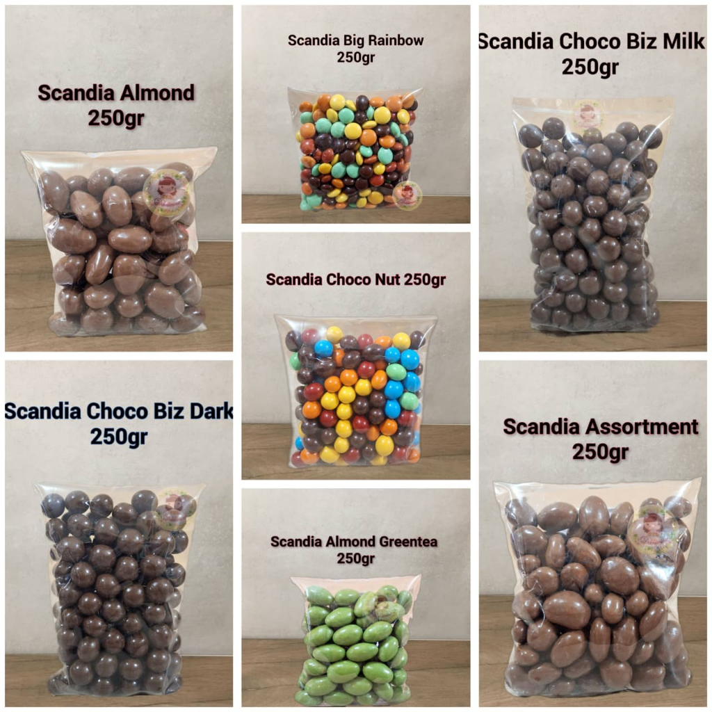 Scandia Chocolate 250 gr Almond Green Tea Almond/ Cashew/ / kismis ...