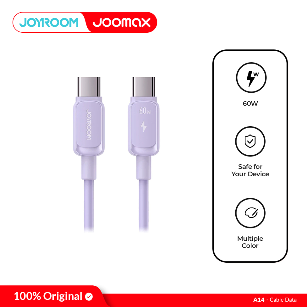 JOYROOM A14 Fast Charging Data Cable Type C to Type C 60W | Shopee ...