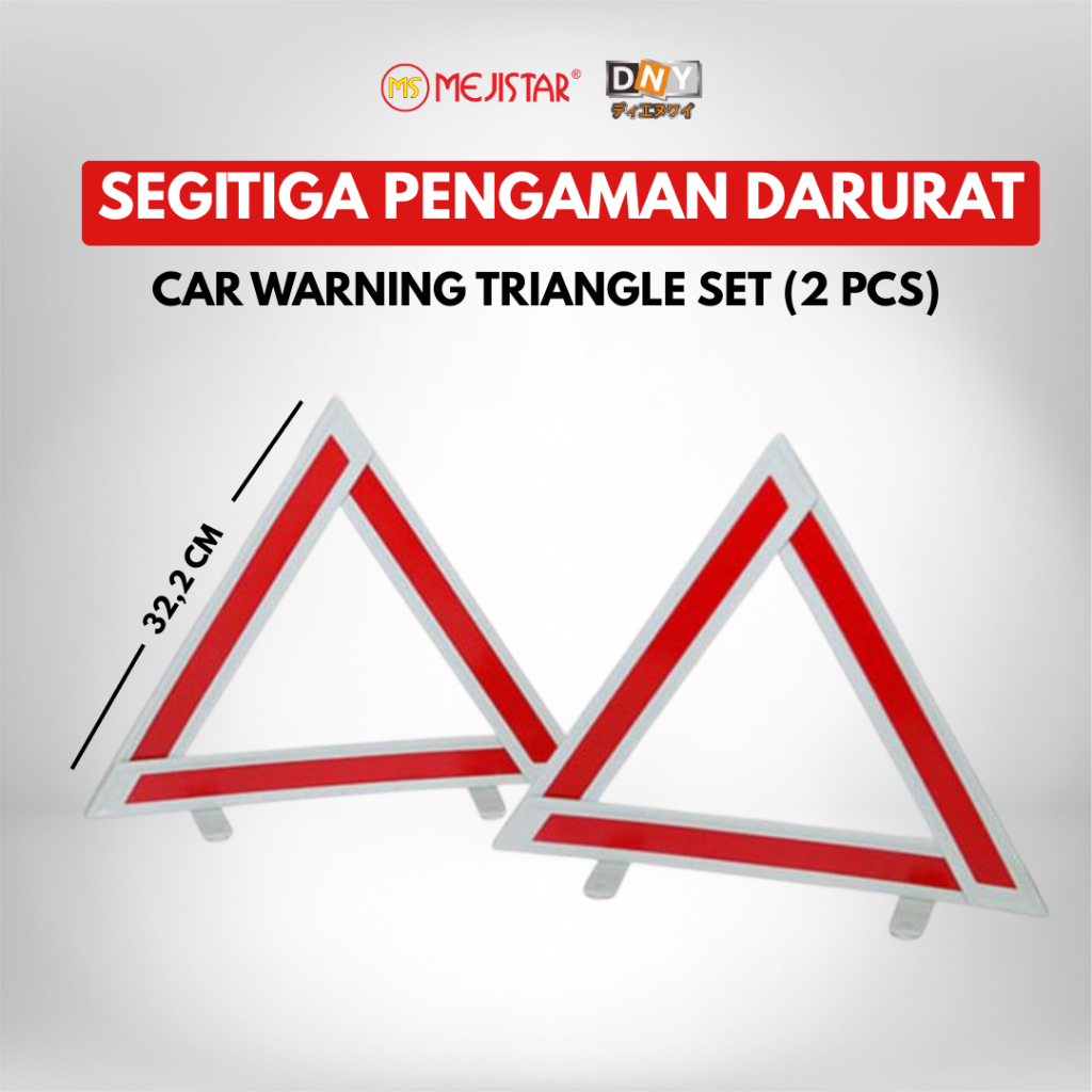 [INSTANT AVAILABLE] Assembled Safety Triangle SET Plastic Emergency ...