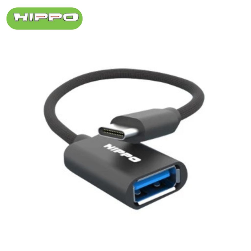 Hippo OTG -01 USB-C TO USB-A USB 2.0 Panjang 16cm