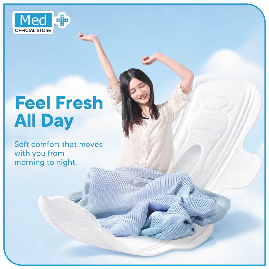 Med+ [ BUY 2 GET 3 ] Organic Pads/Liners / Pembalut Organik (Chlorine free) - Gambar 4