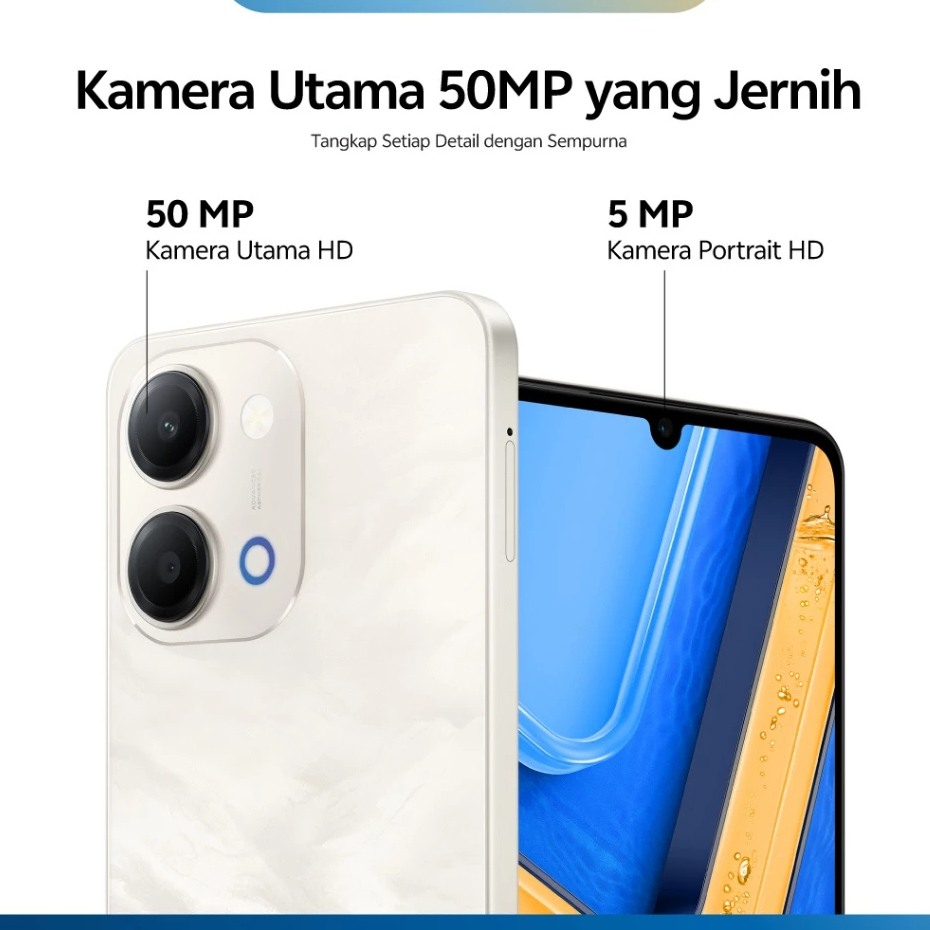 [NEW LAUNCH] vivo Y11d - 6500mAh + 44W FlashCharge, Tahan Banting Ekstrem, Tahan Hujan IP65, 50MP Kamera Utama, Layar 120Hz Ultra Terang - Gambar 3
