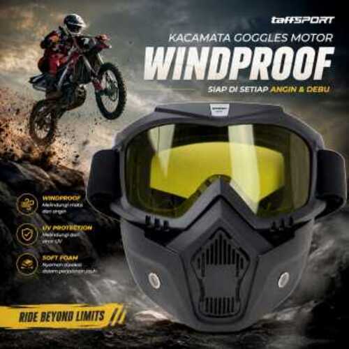 TaffSPORT BOLLFO Kacamata GM Retro Anti Glare Windproof - Gambar 3