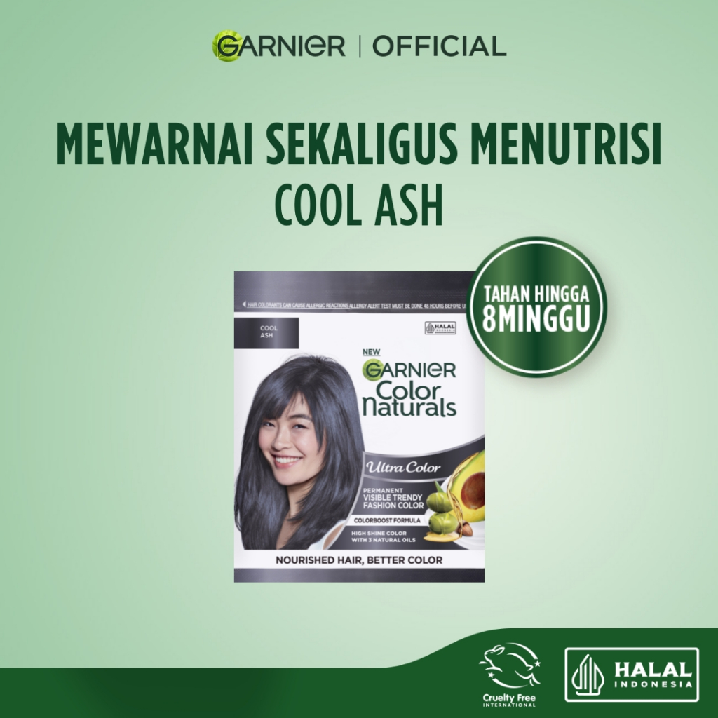 Garnier Color Naturals Ultra Color Fashion Collection Cool Ash - Cat / Pewarna Rambut Permanent