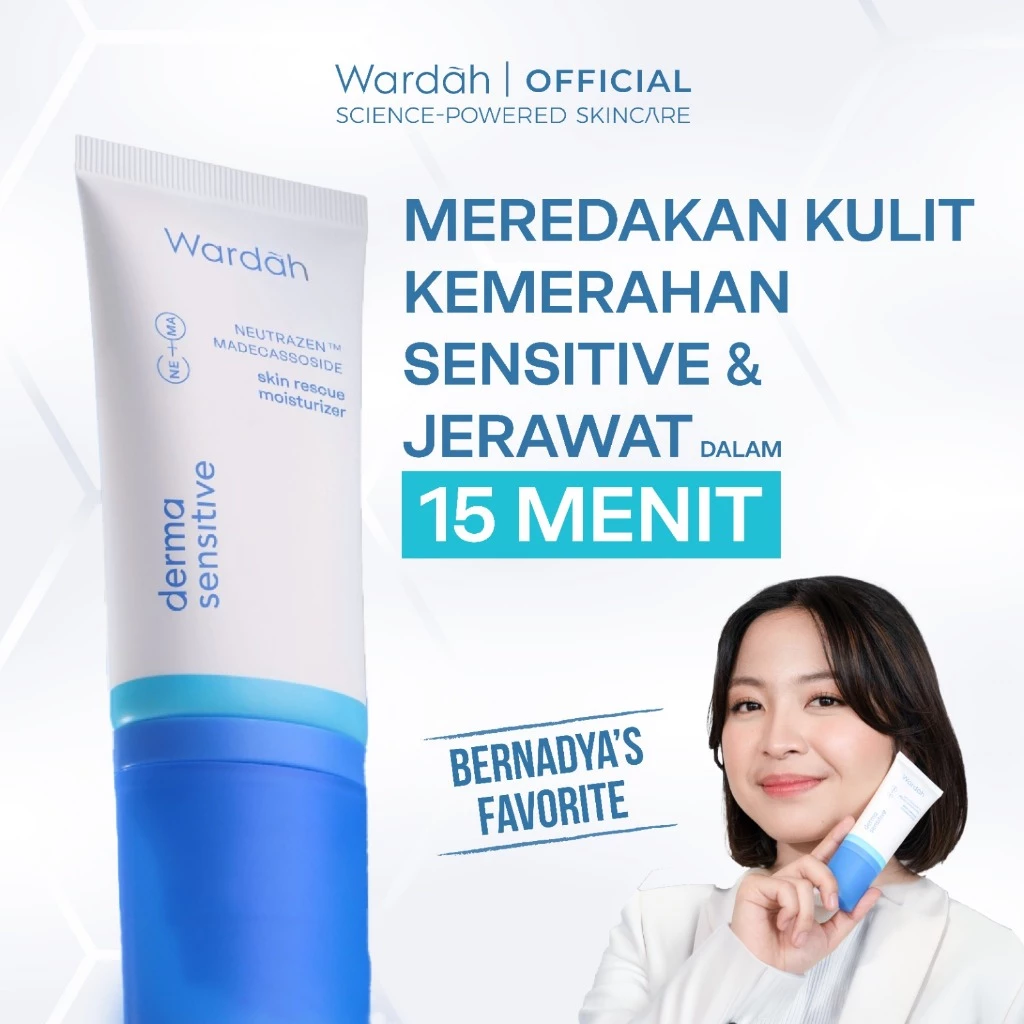 WARDAH Gel Moisturizer Series 30 g - Calming, Brightening, Soothing, Clarifying, Refining, Correcting, Revitalizing, Anti Aging, Oily Skin, Acne Free, Barrier Repair, Dull Skin, Hyperpigmentation, Skin Radiance, Dark Spot, Wrinkle - Skincare - Gambar 3