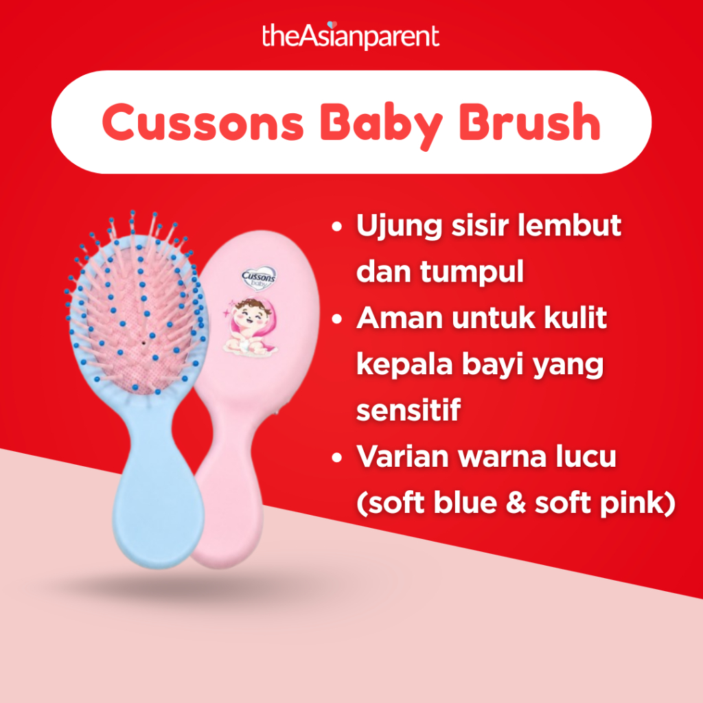 [NOT FOR SALE] Cussons Baby Brush - Sisir Bayi Lembut dan Lentur Aman untuk Kulit Kepala Bayi Sensitif