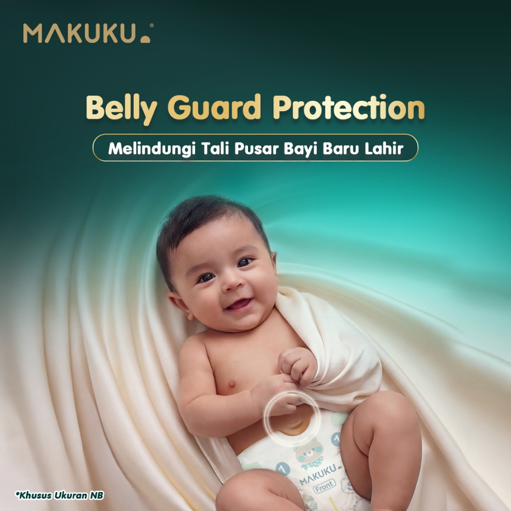 [4 PACK] Makuku DIapers Slim Luxury Silky Celana / Pants Perekat / Tape Jumbo S48 / S40 / M52 / L50 /XL48 Popok Bayi - Gambar 4