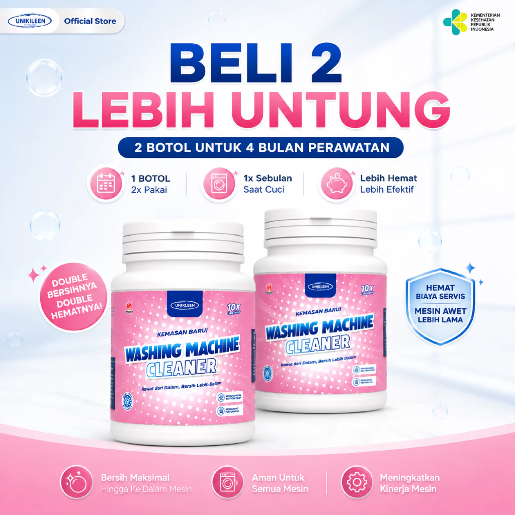 UNIKLEEN By Adreena - BELI 2 LEBIH HEMAT Washing machine cleaner pembersih mesin cuci 400gr