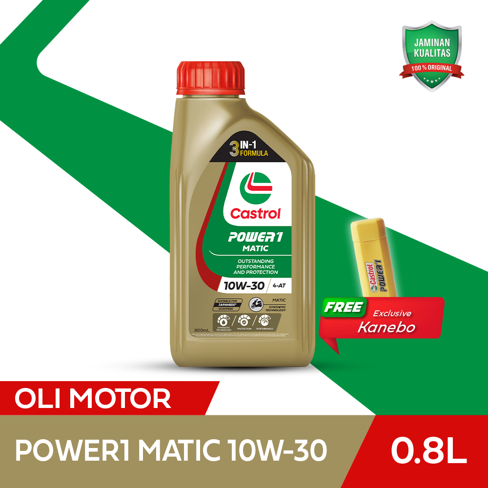 Oli Mesin Motor Castrol POWER1 Matic 10W-30 (0.8L)